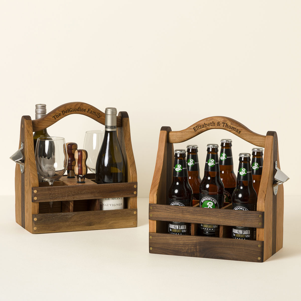 Goods Personalized Wine & Beer Convertible Carrier Carrier