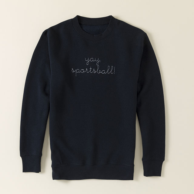 Goods Yay, Sportsball Embroidered Sweatshirt Sports
