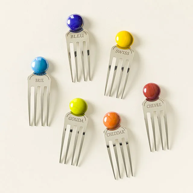 Put a Fork In It Cheese Markers - Set of 6