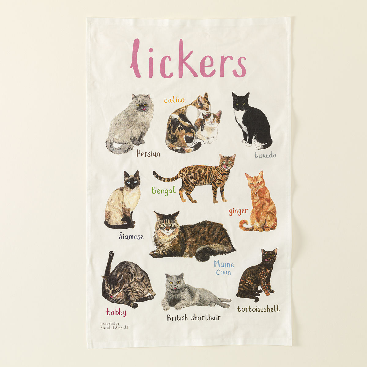 Rude Pets Tea Towel - Lickers