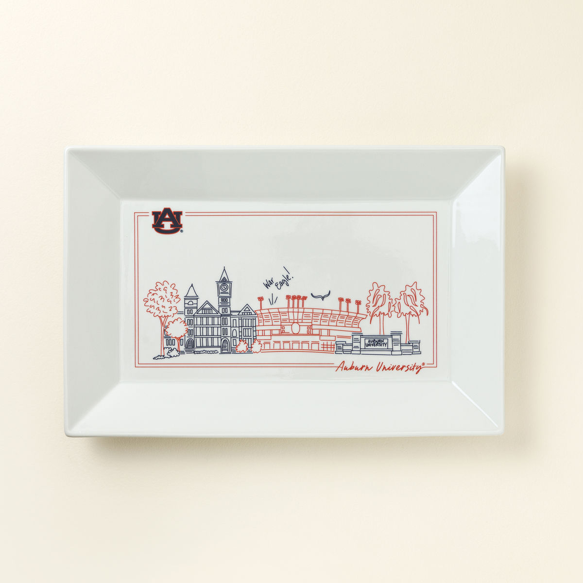 College Cityscape Tray - Auburn University