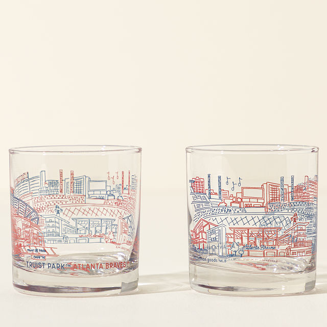 MLB Stadiumscape Rocks Glasses - Set of 2