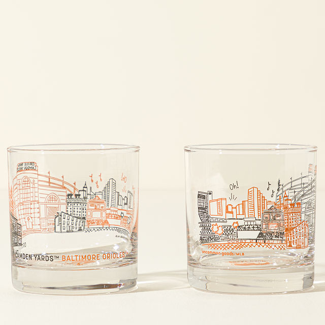 MLB Stadiumscape Rocks Glasses - Set of 2