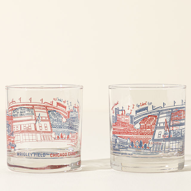 MLB Stadiumscape Rocks Glasses - Set of 2
