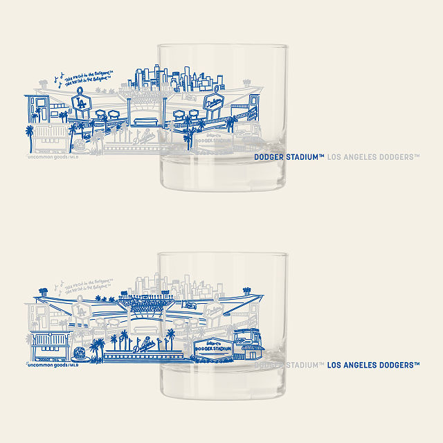 MLB Stadiumscape Rocks Glasses - Set of 2
