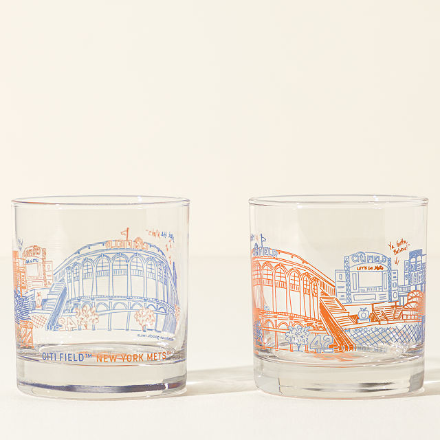 MLB Stadiumscape Rocks Glasses - Set of 2