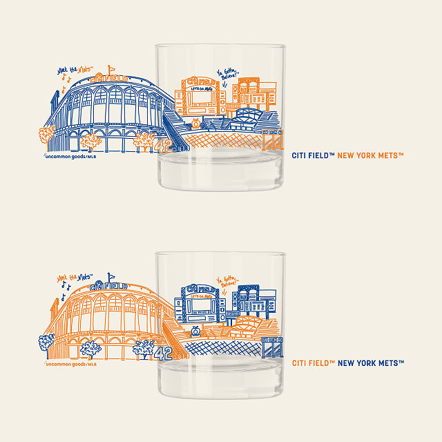 MLB Stadiumscape Rocks Glasses - Set of 2