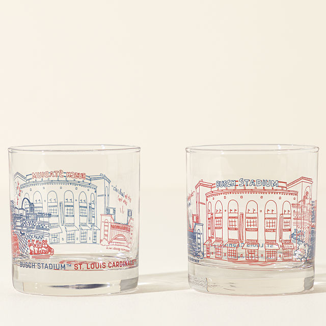 MLB Stadiumscape Rocks Glasses - Set of 2