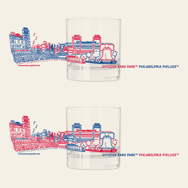 MLB Stadiumscape Rocks Glasses - Set of 2