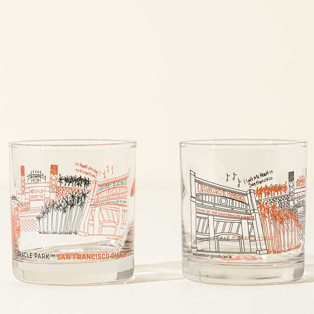 MLB Stadiumscape Rocks Glasses - Set of 2