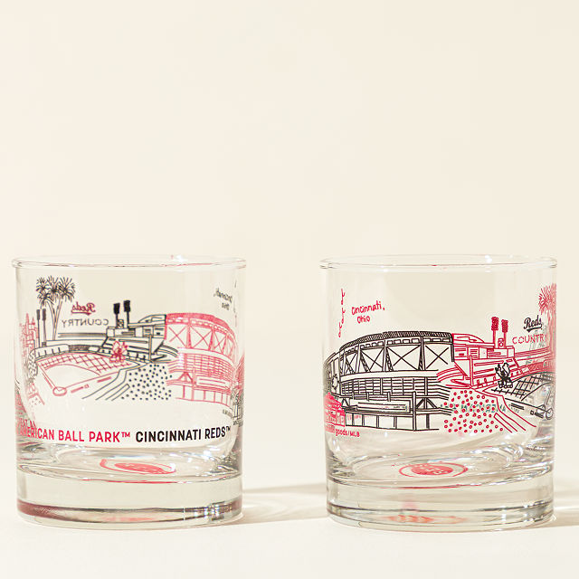 MLB Stadiumscape Rocks Glasses - Set of 2