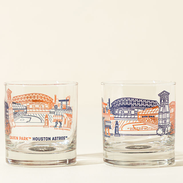 MLB Stadiumscape Rocks Glasses - Set of 2