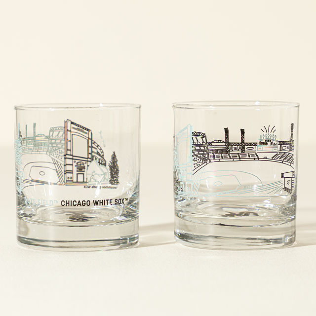 MLB Stadiumscape Rocks Glasses - Set of 2