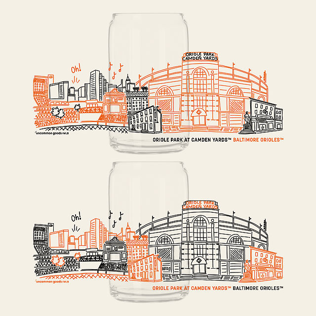 MLB Stadiumscape Can-Shaped Glasses - Set of 2