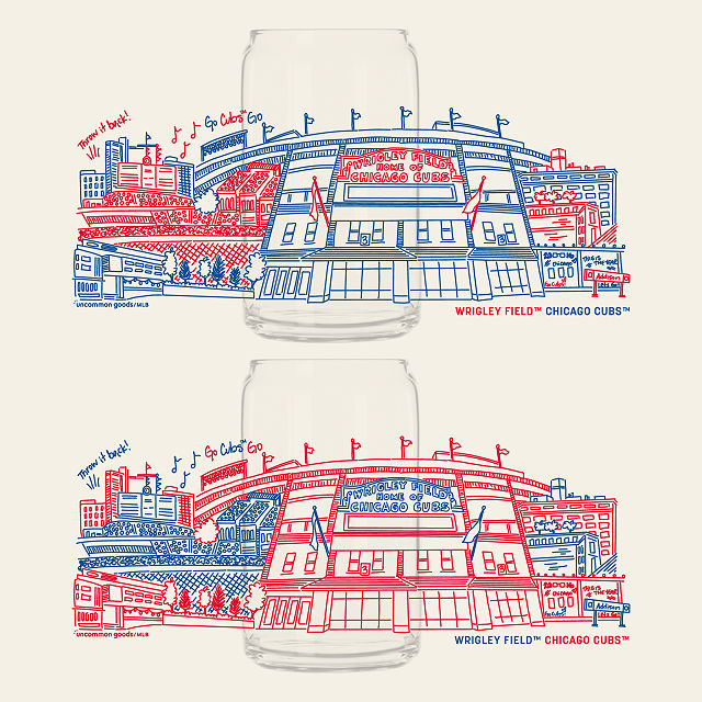 MLB Stadiumscape Can-Shaped Glasses - Set of 2