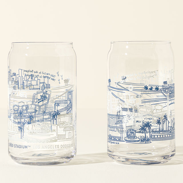 MLB Stadiumscape Can-Shaped Glasses - Set of 2