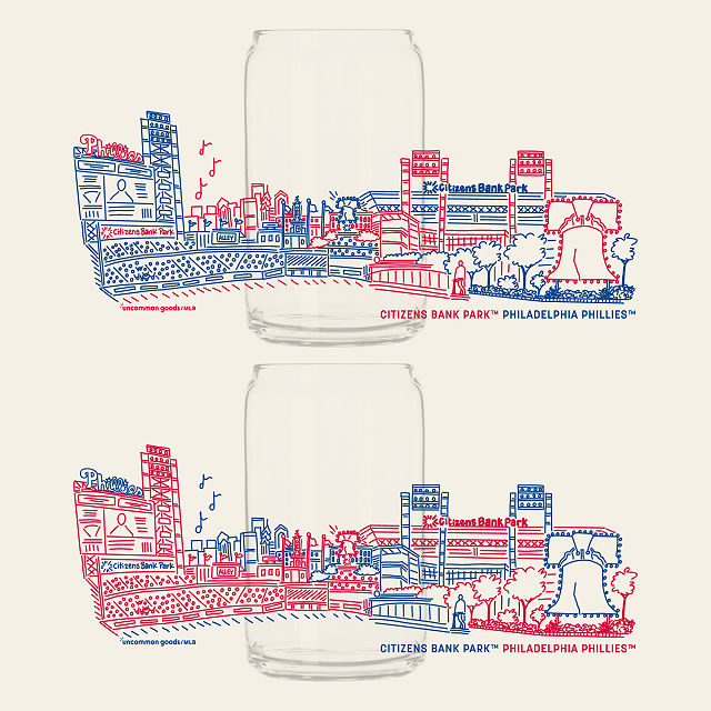 MLB Stadiumscape Can-Shaped Glasses - Set of 2