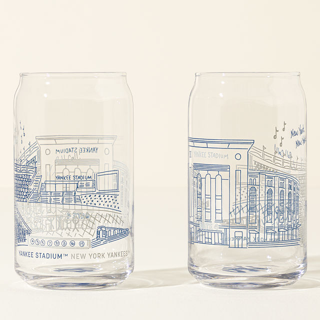 MLB Stadiumscape Can-Shaped Glasses - Set of 2