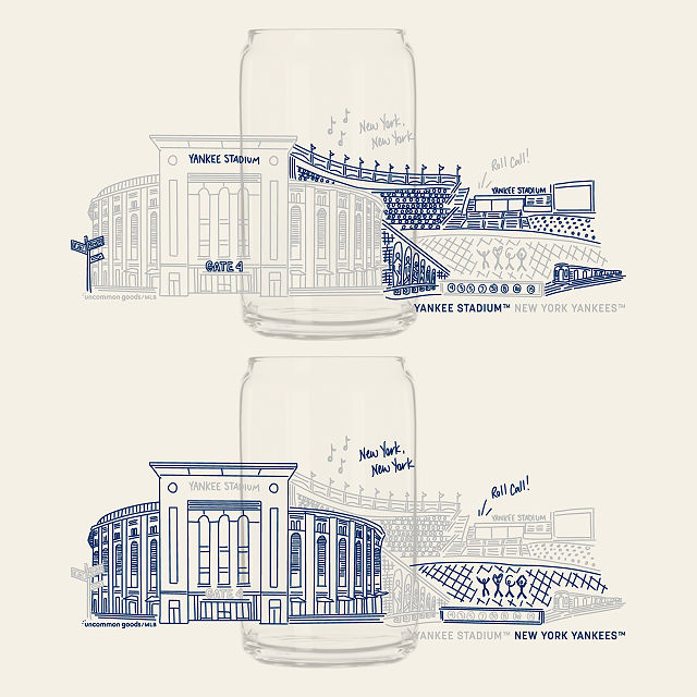 MLB Stadiumscape Can-Shaped Glasses - Set of 2