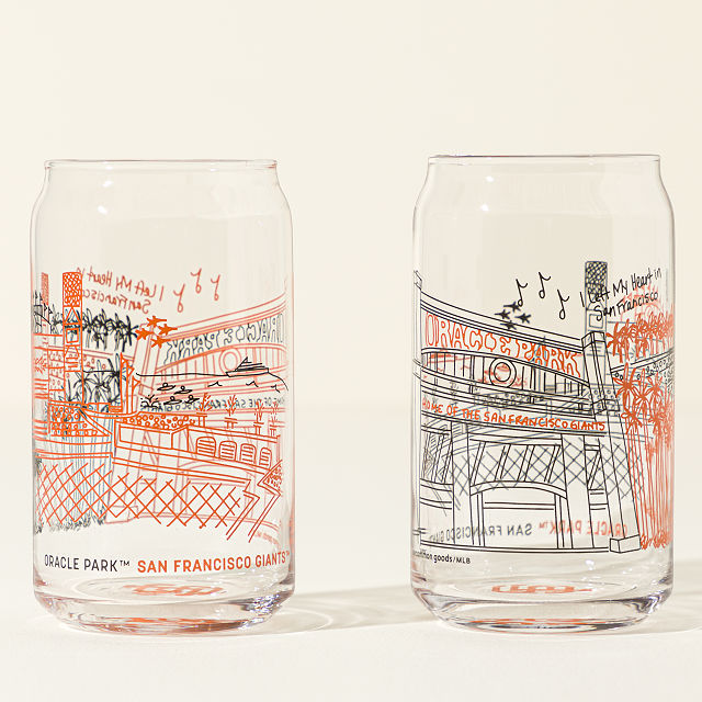 MLB Stadiumscape Can-Shaped Glasses - Set of 2