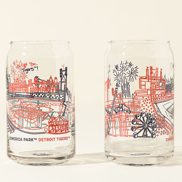 MLB Stadiumscape Can-Shaped Glasses - Set of 2