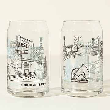 MLB Stadiumscape Can-Shaped Glasses - Set of 2
