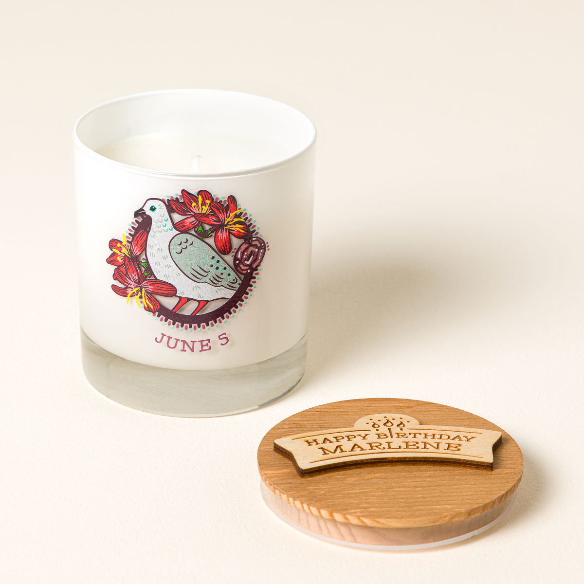 Personalized Happy Birthday Candle - June
