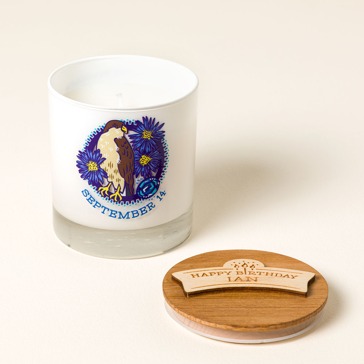 Personalized Happy Birthday Candle - September