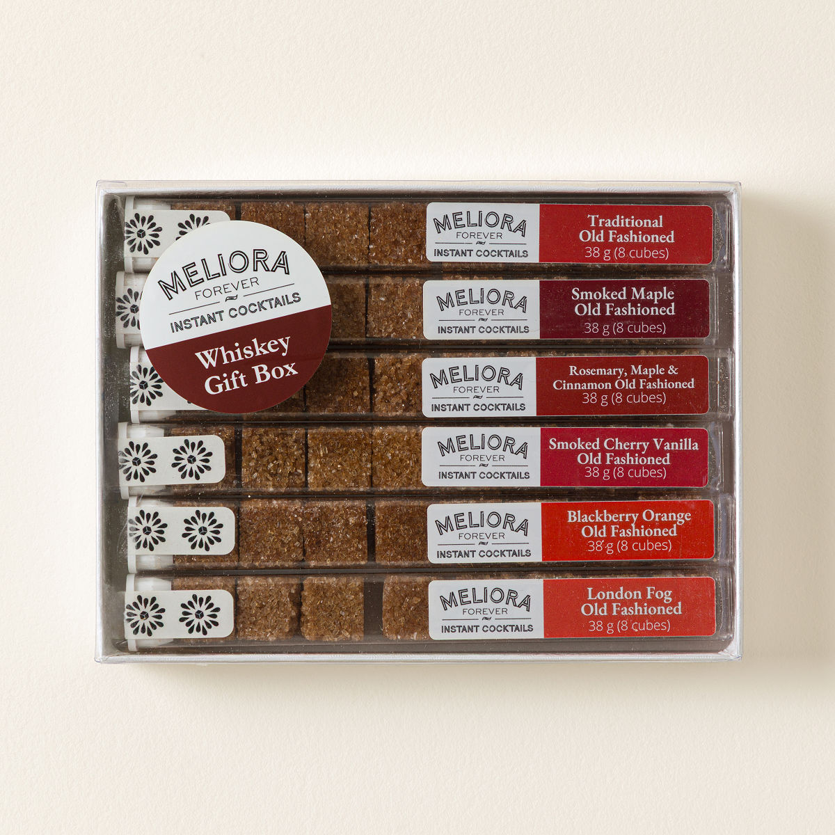 Instant Old Fashioned Cocktail Cube Gift Set - Deluxe Pack - 6 Flavors