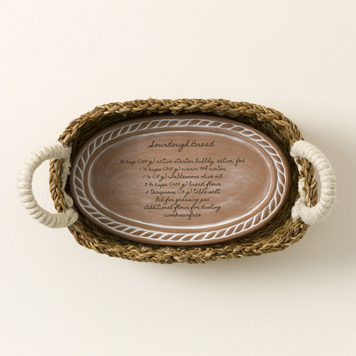 Personalized Recipe Bread Warming Set - Oval