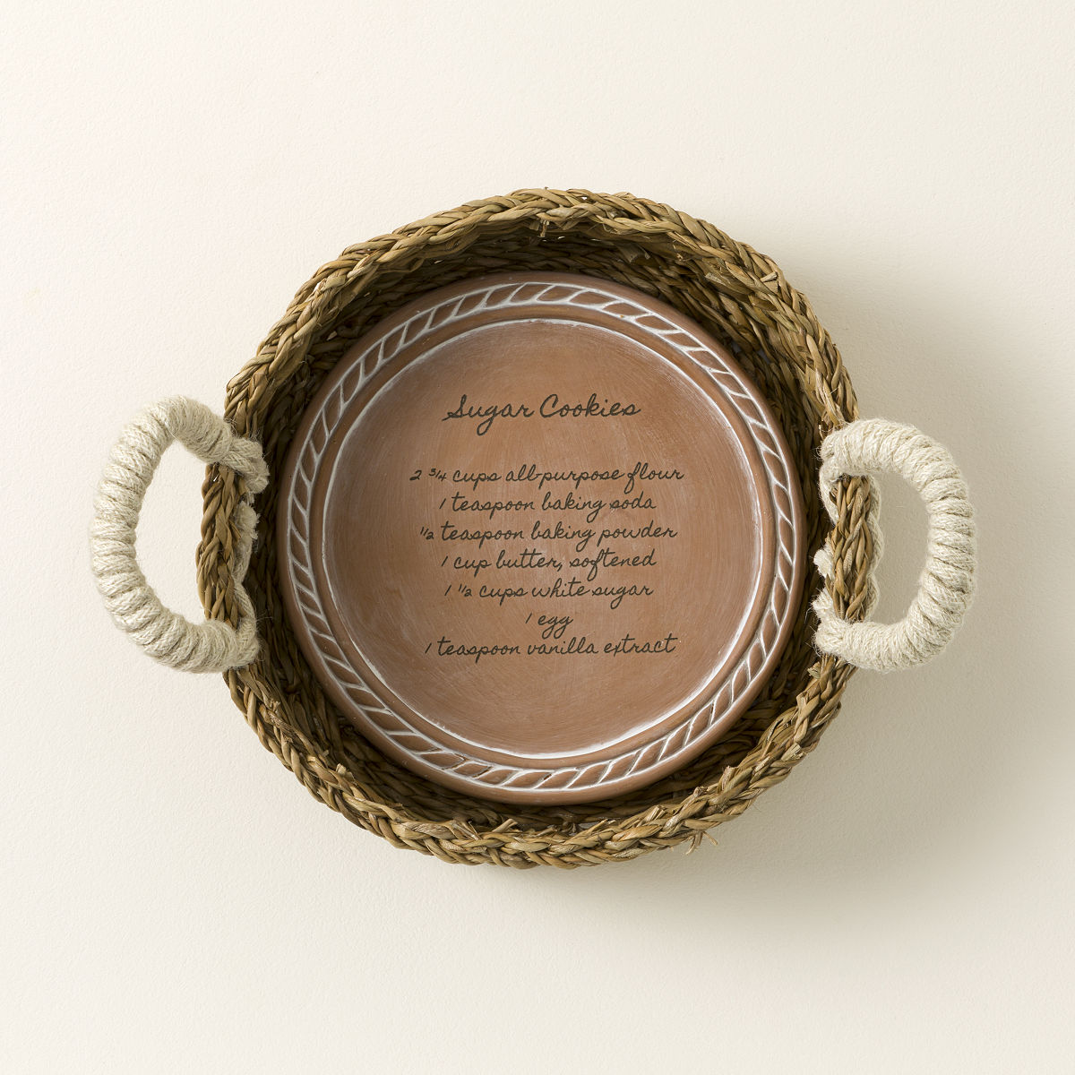 Personalized Recipe Bread Warming Set - Round