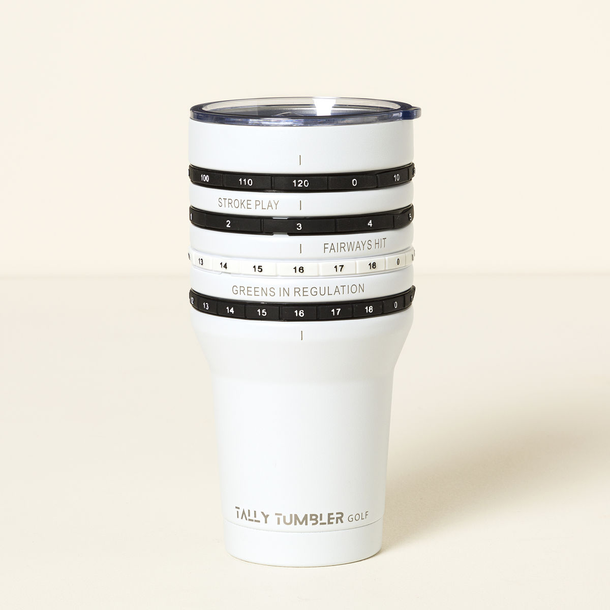 Golf Scoring Tumbler - White