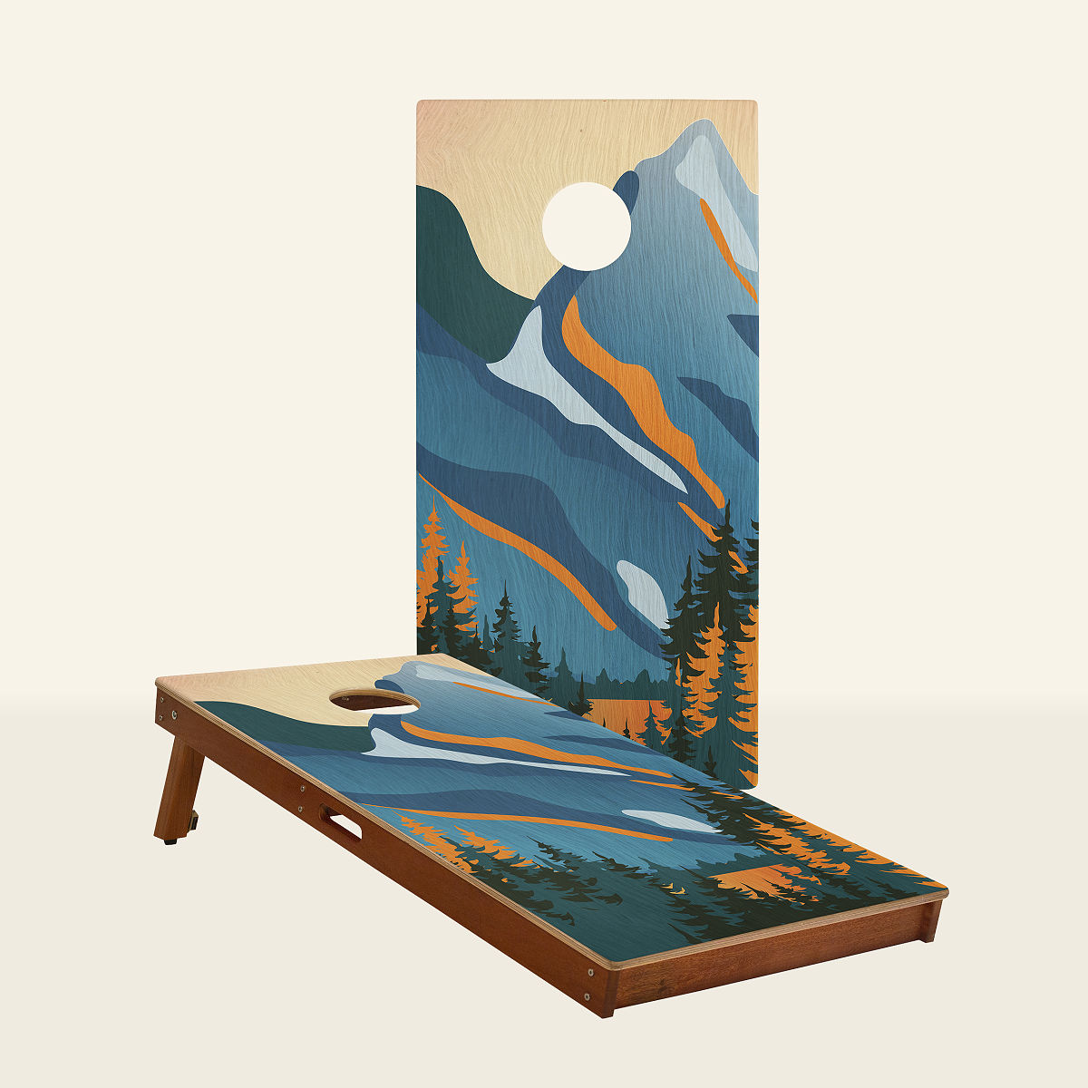 National Park Cornhole Boards - Grand Teton Board Set