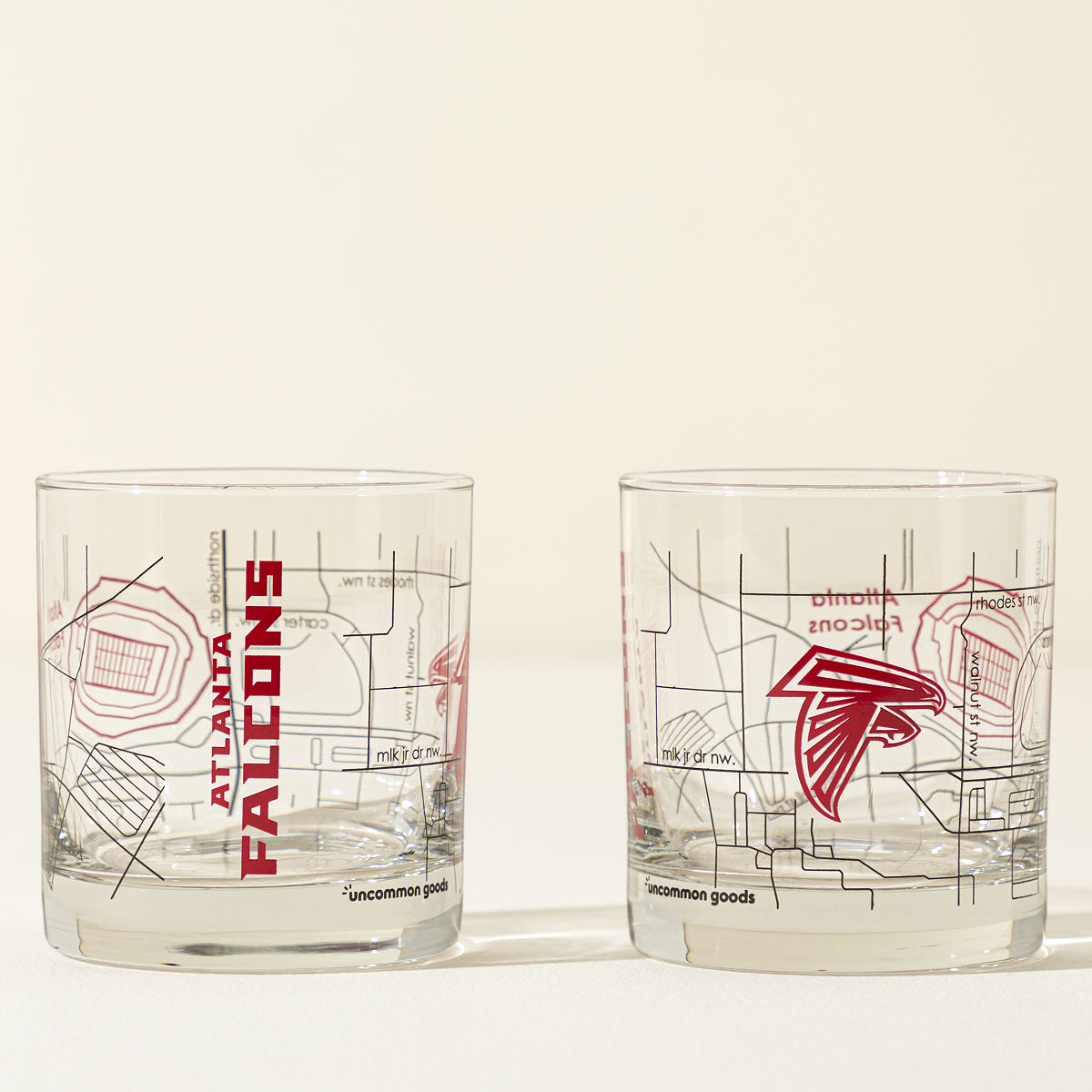 Your NFL City Rocks Glass - Set of 2 - Atlanta Falcons