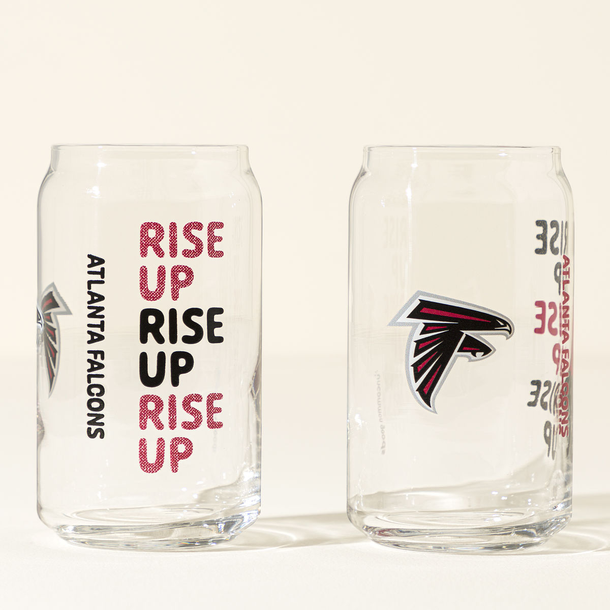 Show Your Spirit NFL Can-Shaped Glass Set - Atlanta Falcons