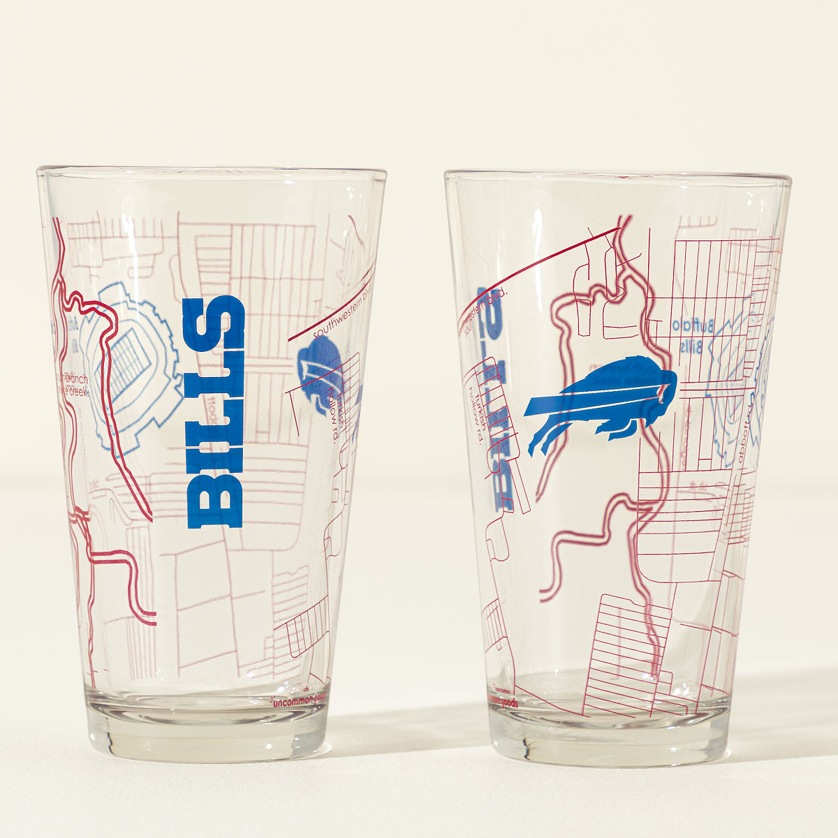 Your NFL City Pint Glass - Set of 2 - Buffalo Bills