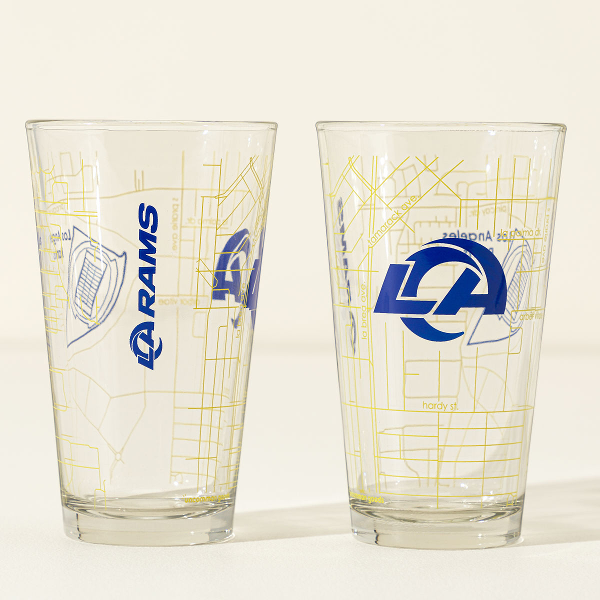 Your NFL City Pint Glass - Set of 2 - Los Angeles Rams