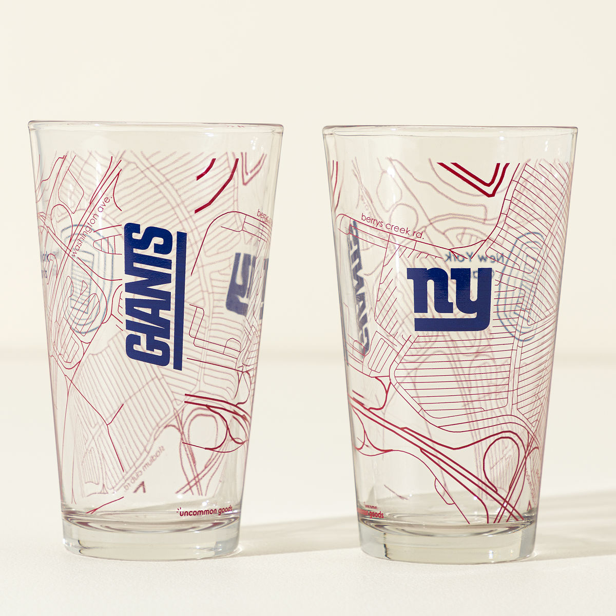 Your NFL City Pint Glass - Set of 2 - New York Giants
