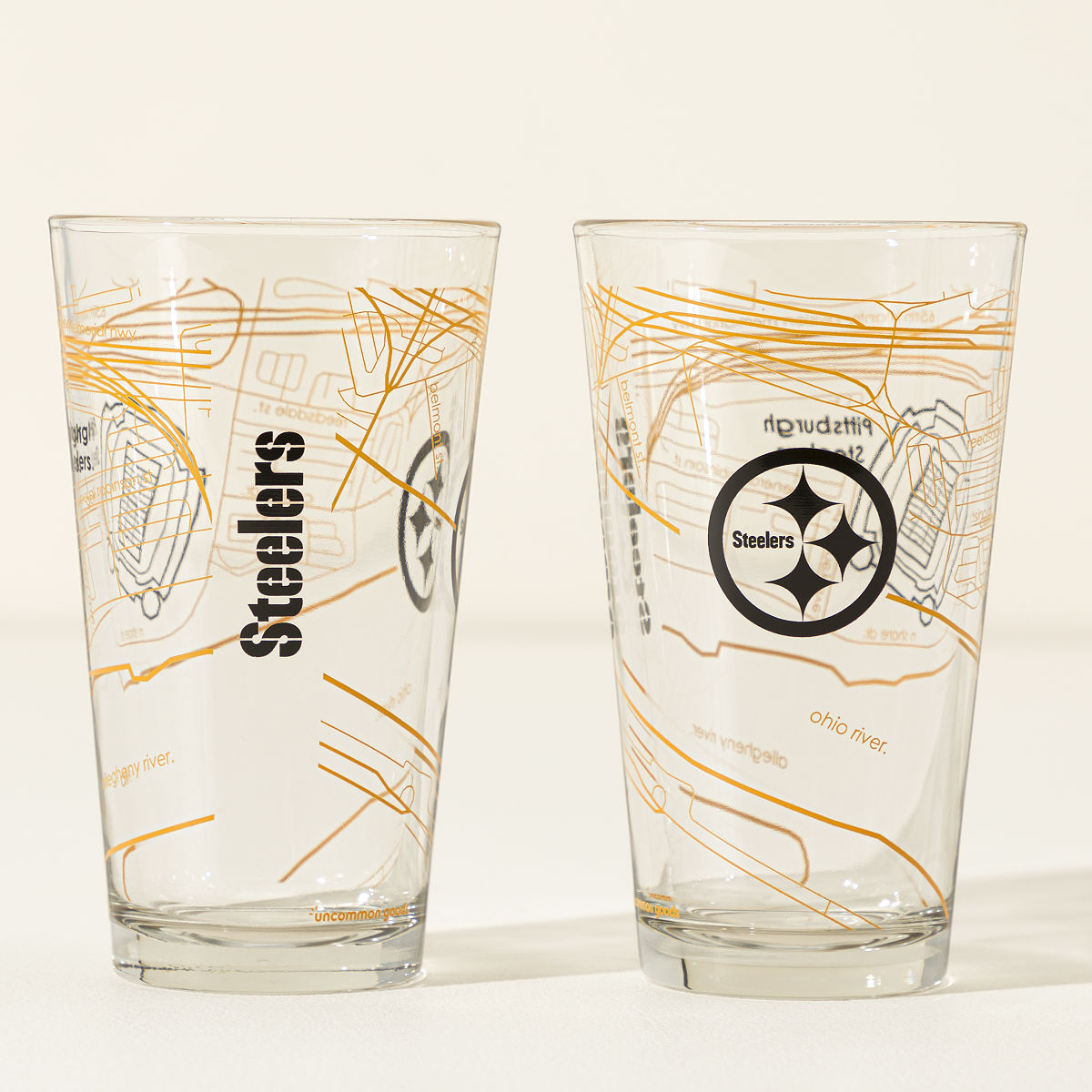 Your NFL City Pint Glass - Set of 2 - Pittsburgh Steelers