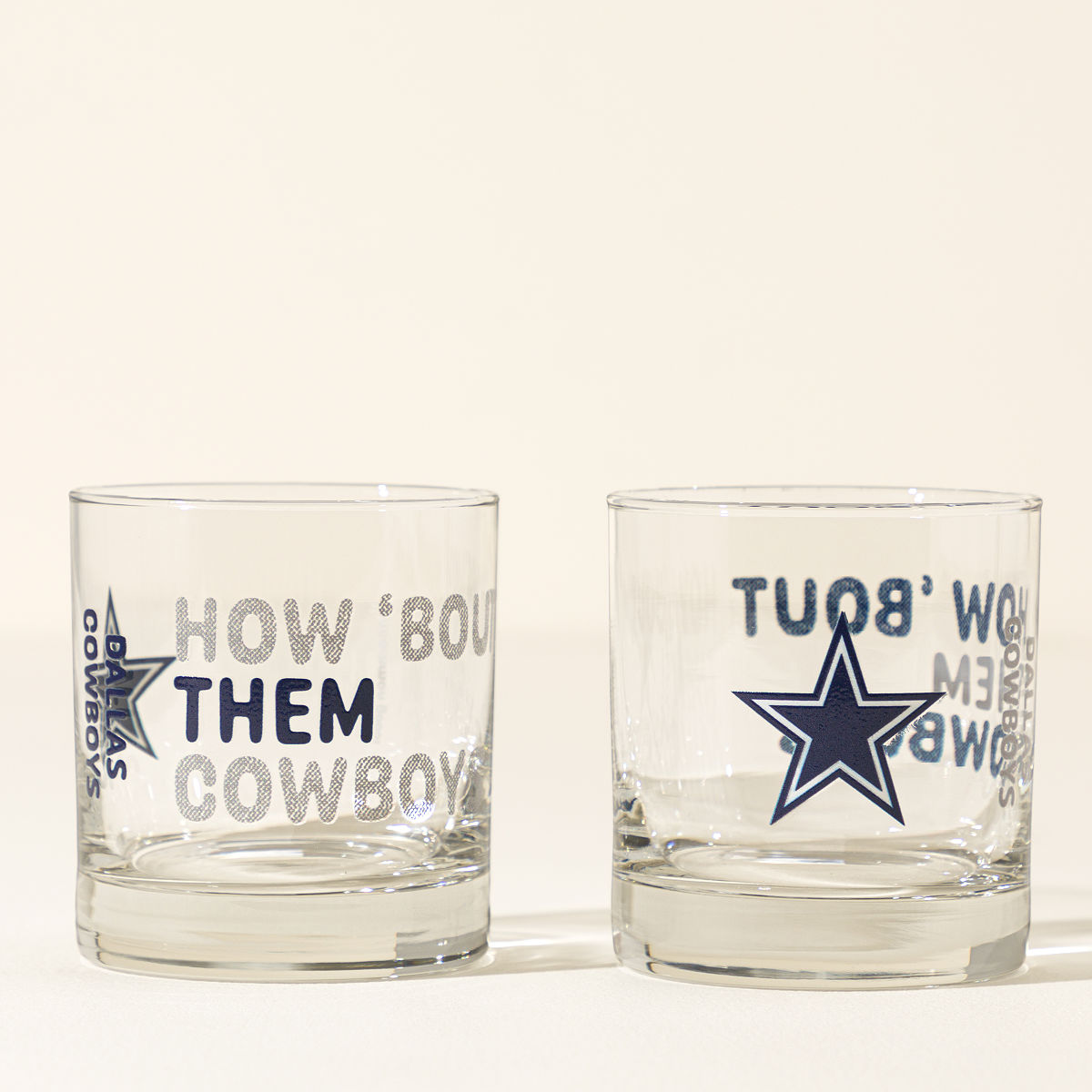 Show Your Spirit NFL Rocks Glass Set - Dallas Cowboys