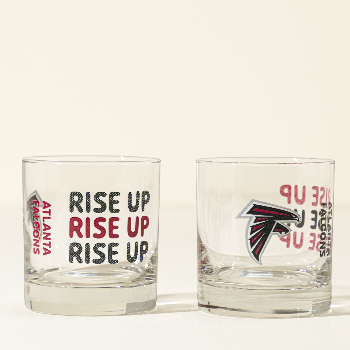 Show Your Spirit NFL Rocks Glass Set - Atlanta Falcons