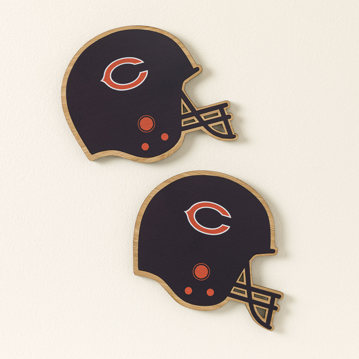 NFL Game Day Helmet Coaster Set - Chicago Bears