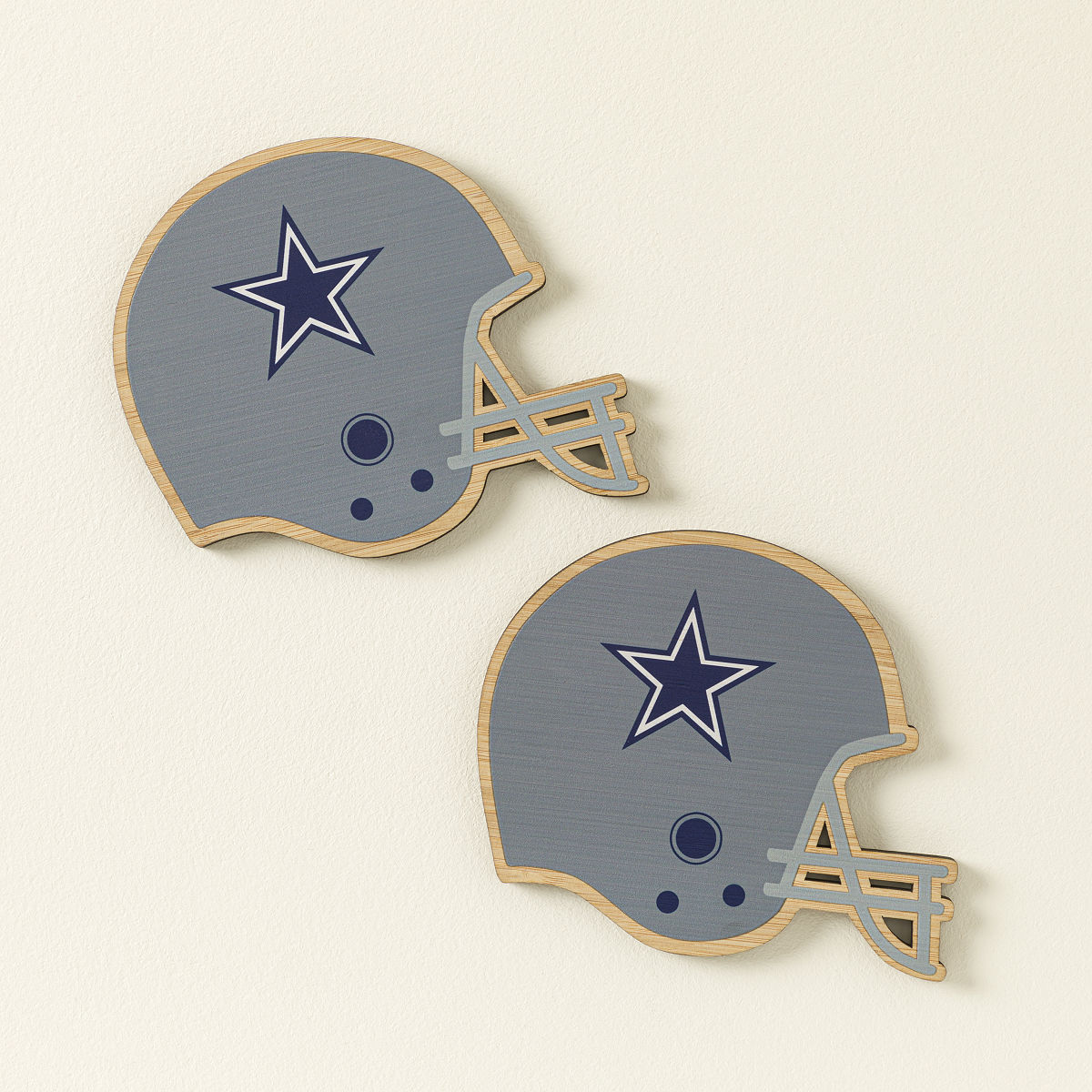 NFL Game Day Helmet Coaster Set - Dallas Cowboys