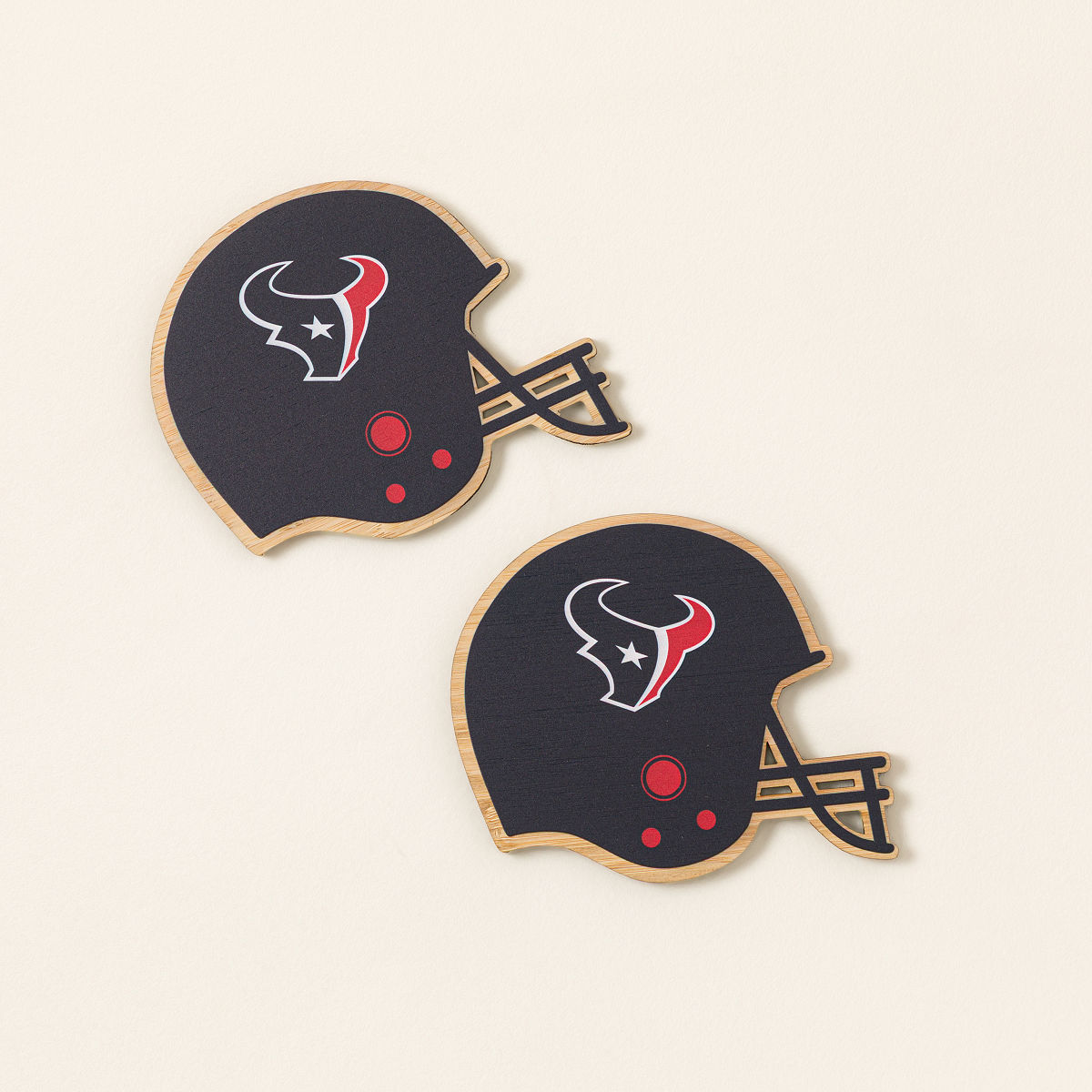 NFL Game Day Helmet Coaster Set - Houston Texans