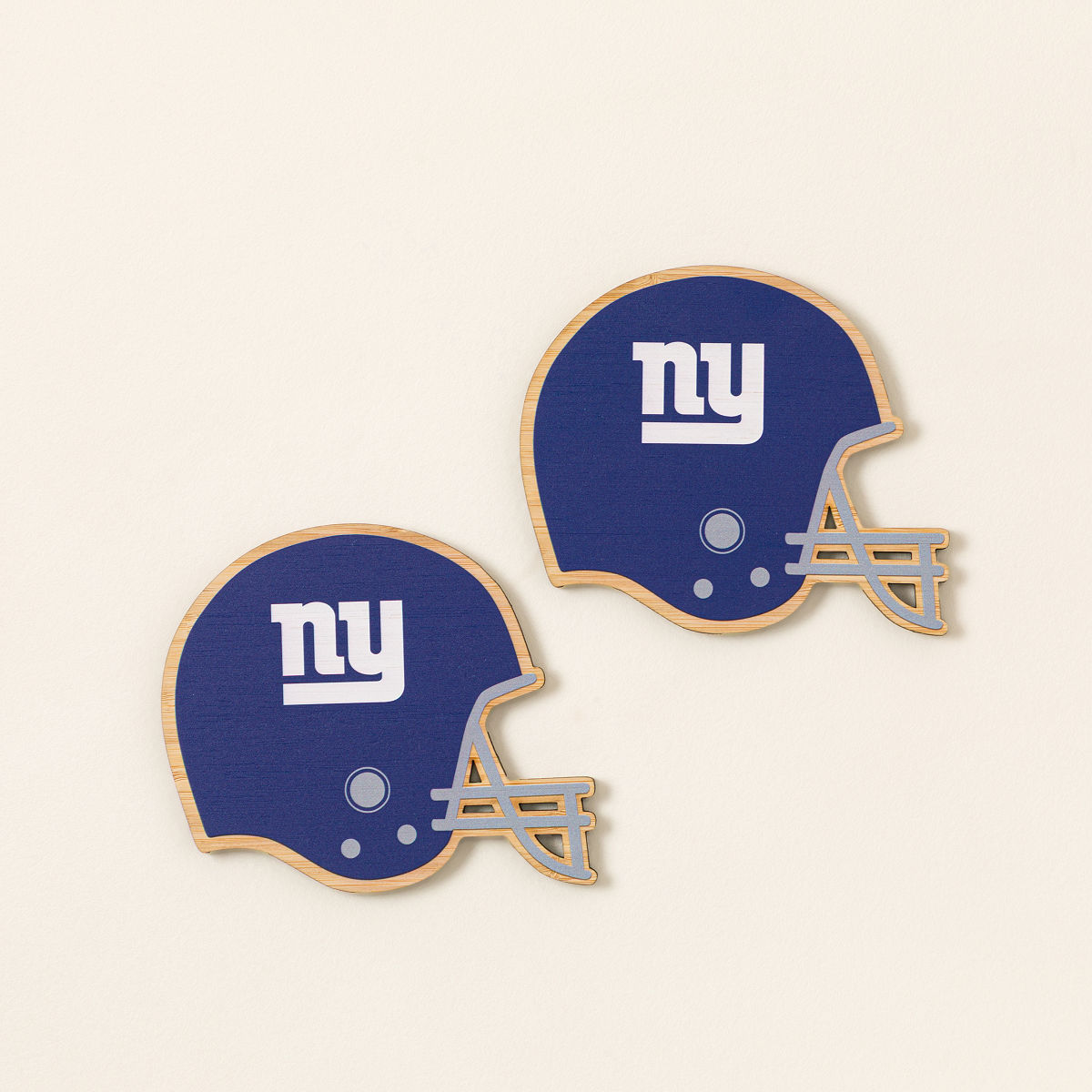 NFL Game Day Helmet Coaster Set - New York Giants