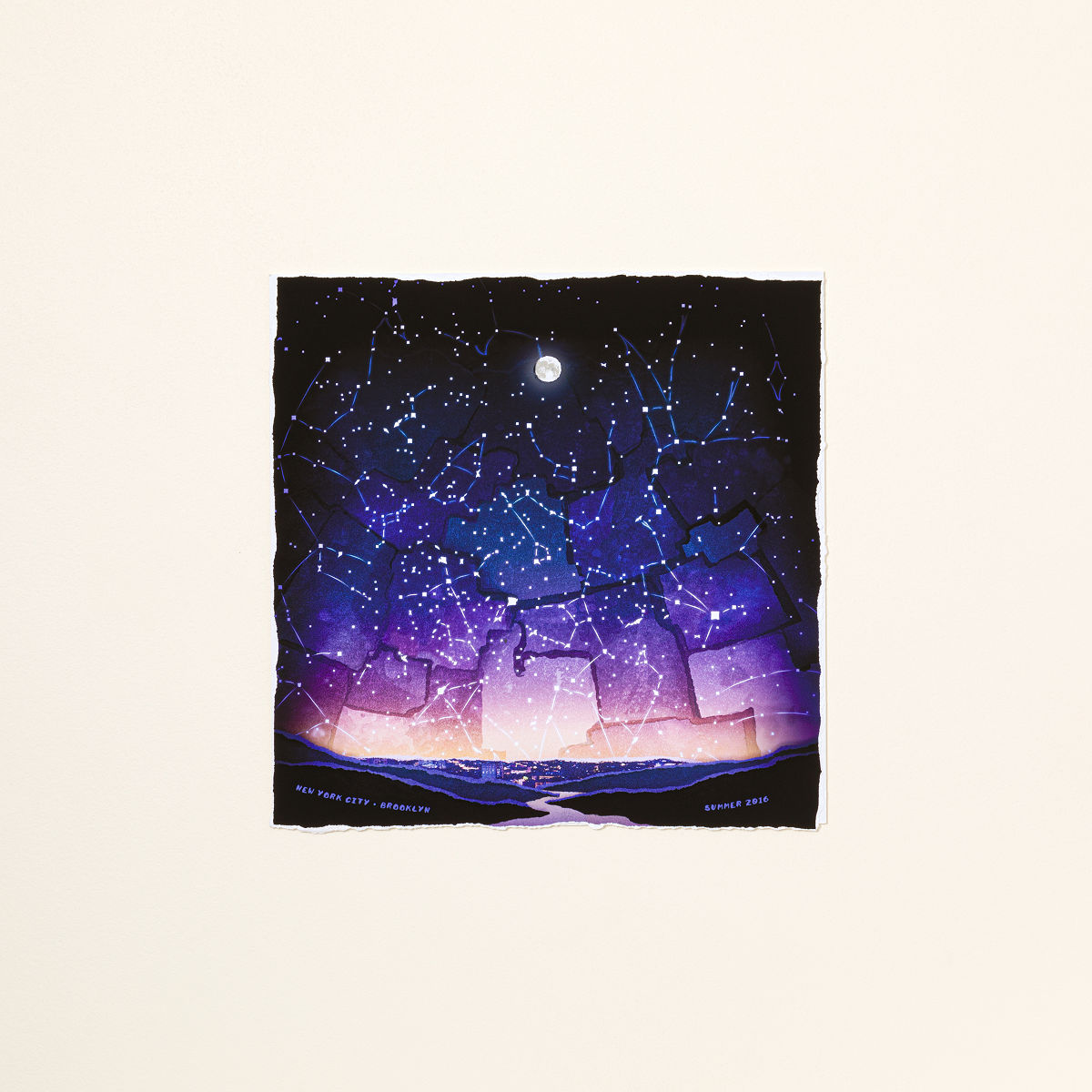 These Stars Lead You Home Personalized Art - Unframed