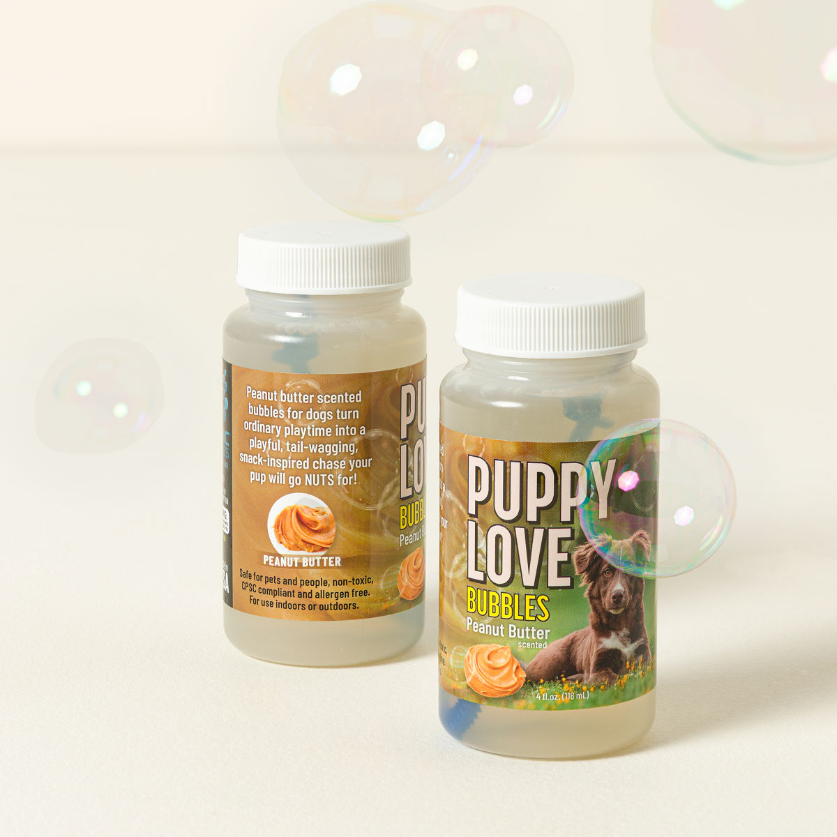 Peanut Butter Puppy Bubbles - Set of 2