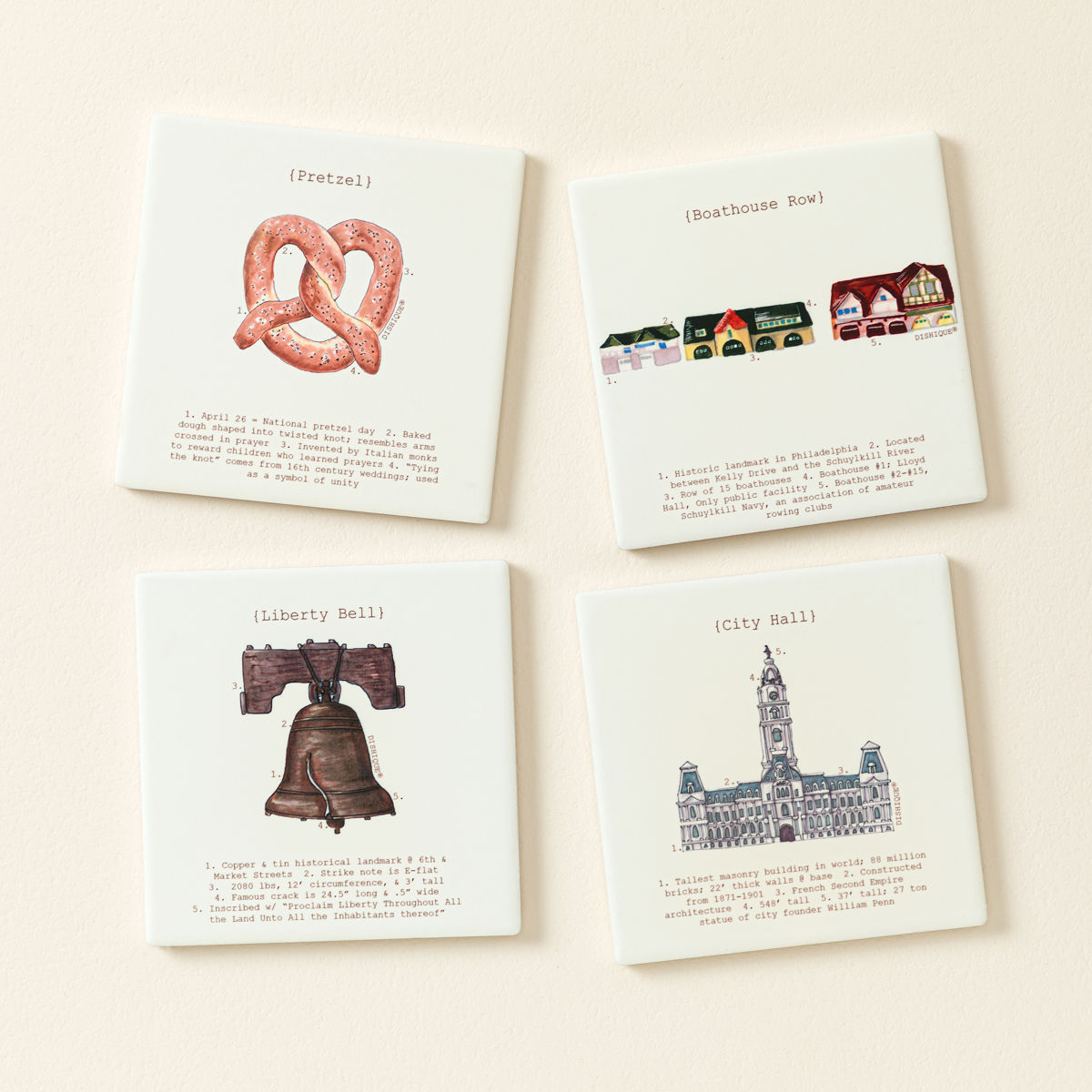 Icons of Your City Coasters - Philadelphia