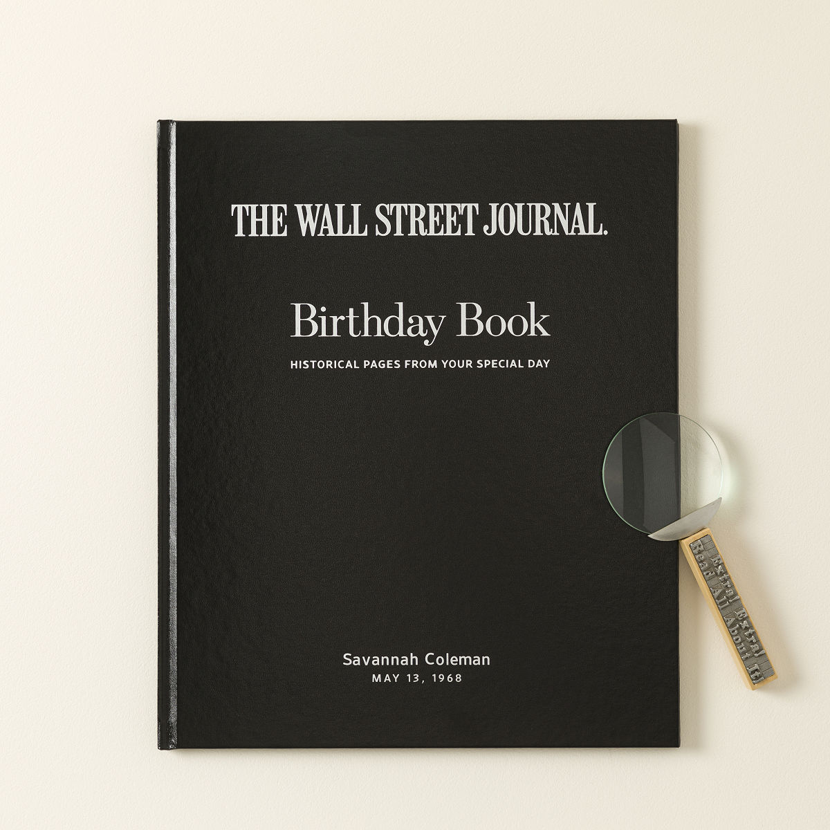 Wall Street Journal Custom Birthday Book - Custom Birthday Book with Magnifying Glass