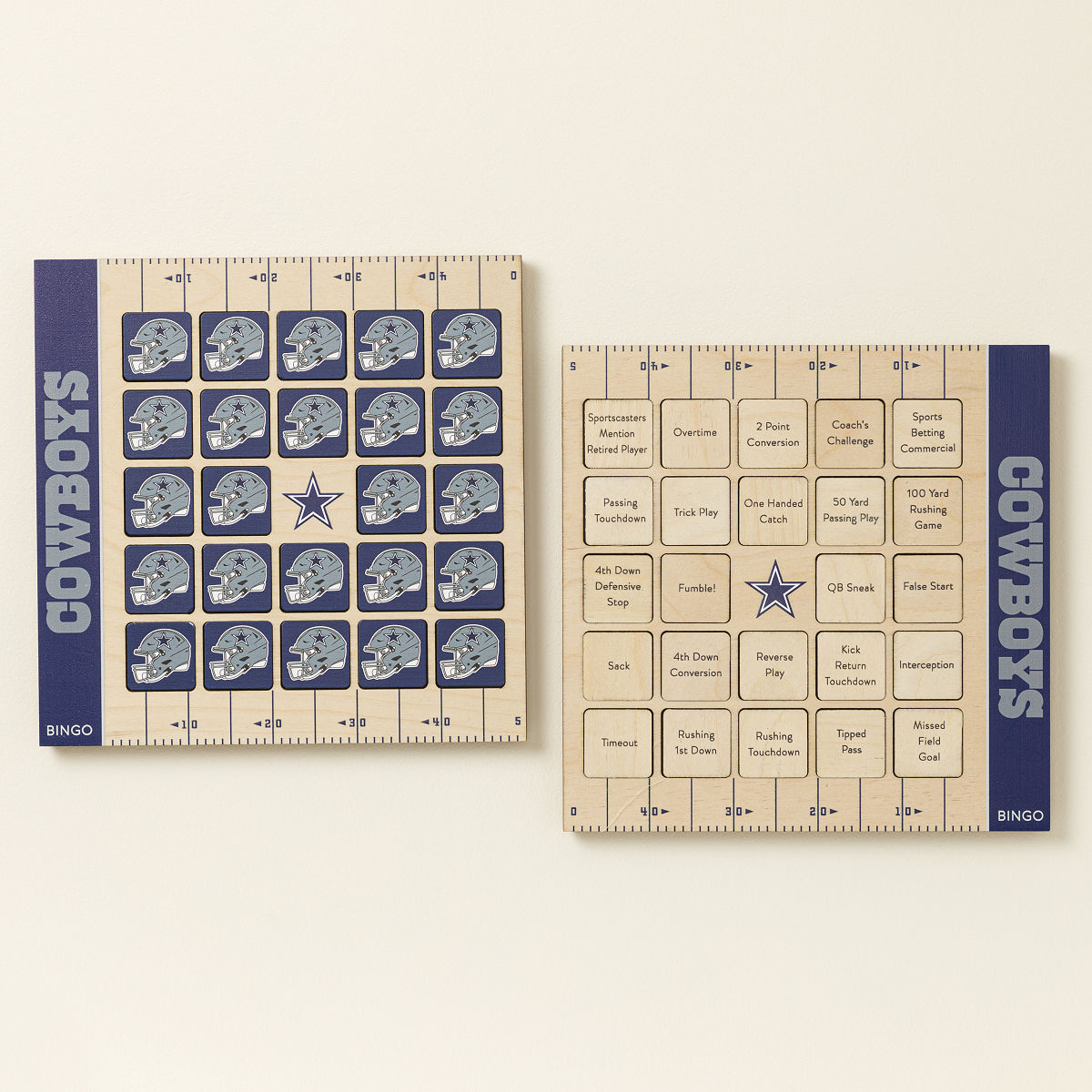 NFL Game Day Bingo - Set of 2 - Dallas Cowboys